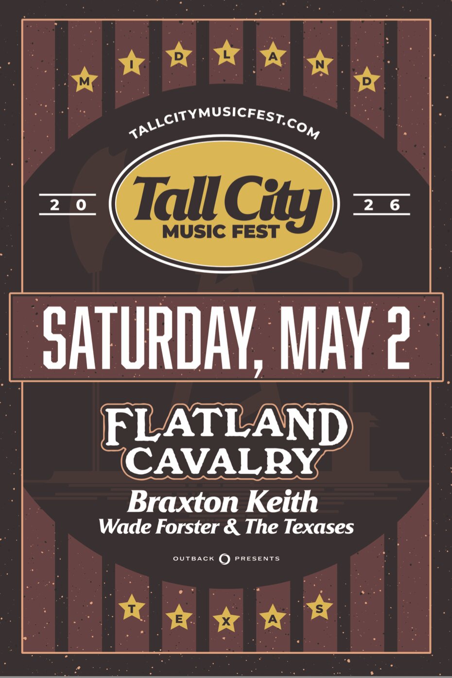 Tall City Music Fest Announced for Midland, TX